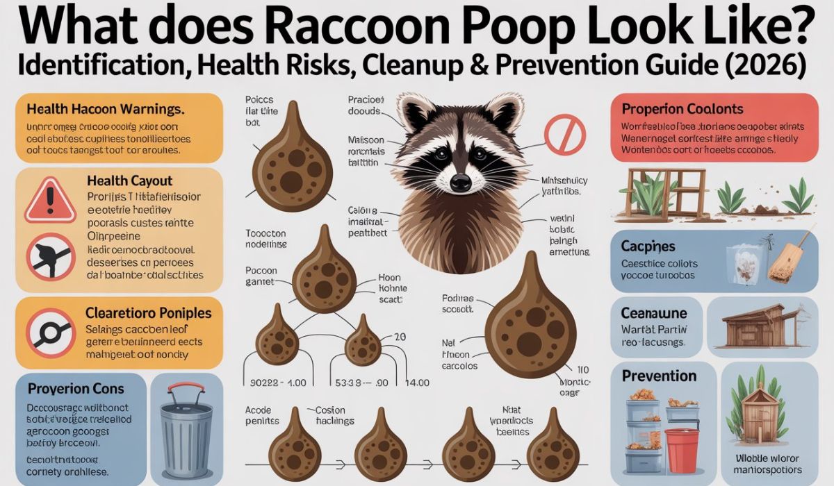 What Does Raccoon Poop Look Like? Identification, Health Risks, Cleanup & Prevention Guide (2026)