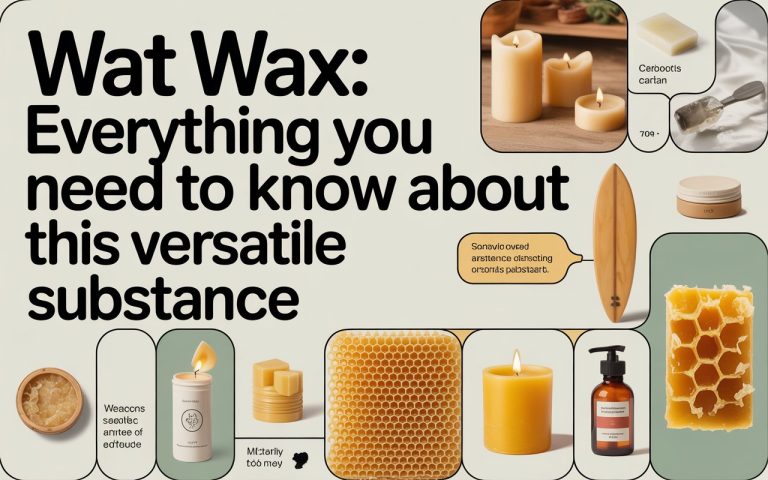 Wat Wax: Everything You Need to Know About This Versatile Substance
