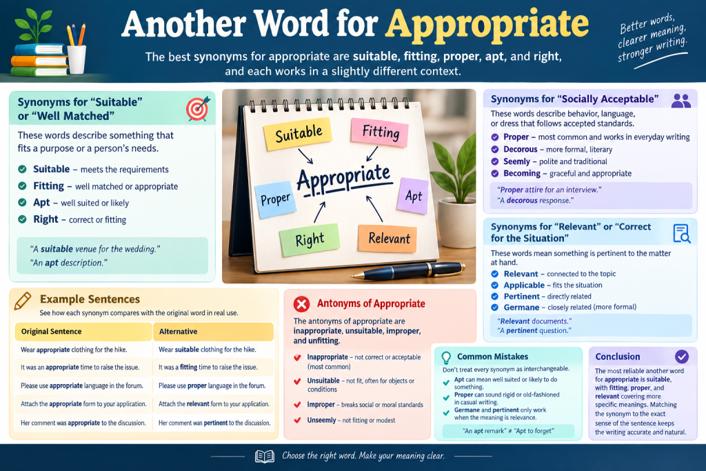What Are the Best Synonyms for Appropriate?