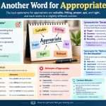 What Are the Best Synonyms for Appropriate?